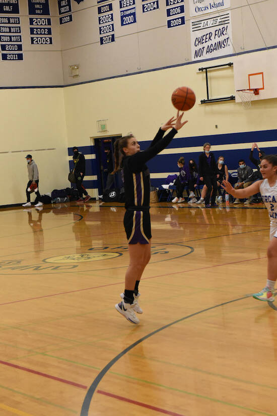 John Stimpson / Contributed photo
Sheya Welty fires off a three-point shot.