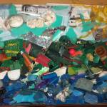 Contributed photo/Kennedie Selden
A mosaic made from plastics found on San Juan Island beaches during Fall quarter 2021.