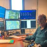 Courtesy photo/ San Juan County Fire Department
Tom Eades at work in the dispatch office.