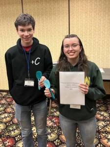 Contributed photo
2nd place award winners, Aaron Vliet and Robin Taylor.