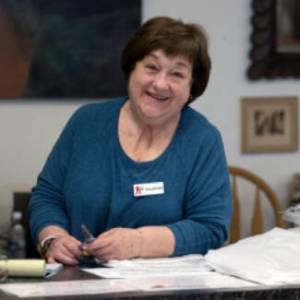 Contributed photo Linda Pollard working at Treasure Hounds.