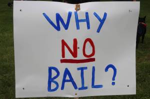 Heather Spaulding / Staff photo
Signs at the courthouse June 21 demanding accountability