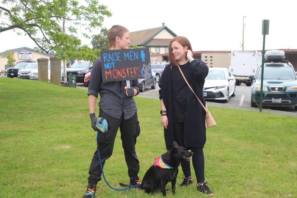 Heather Spaulding / Staff photo
Protestors at the courthouse