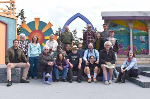 Kelley Balcomb-Bartokstaff photo
Cast and crew of Island Stage Left’s ‘Comedy of Errors’ prepare to take the stage July 14, in a farcical Shakespearean comedy about two sets of identical twins separated at an early age that later in life are mistaken for their twins, with hilarious results. Comedy of Errors runs 8 pm. Thursdays to Sundays, July 14 to August 14. Visit islandstageleft.org for more information.