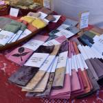 Dyed fabrics at the San Juan Summer Arts Festival.