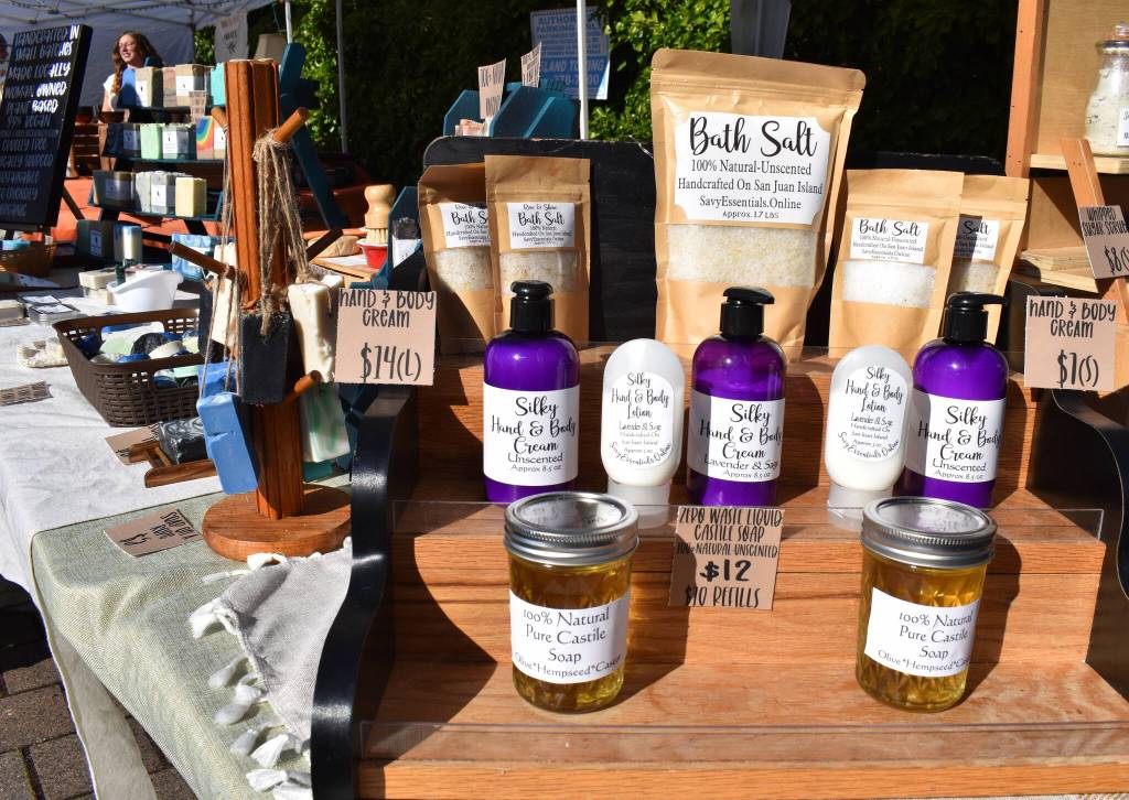 Soaps and bath goods at the San Juan Summer Arts Festival.