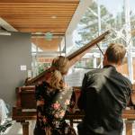 Contributed photo by the Archipelago Collective
Cellist Nathan Chan, violinist Andy Liang, and pianist Elizabeth Dorman performing a piano trio by Dvorak in the Brickworks.