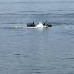 Kelley Balcomb-Bartok / Staff photo
The Aleutian Isle fishing boat just moments before it sank off the west side of San Juan Island.