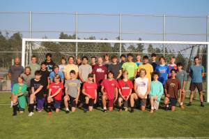 Heather Spaulding Staff photo
Back row: Sean Parsons (asst. coach), Andrew Rezebek, Seth Gamez, Emilio Bayas, Colby Border, Matthew Van Dyck, Luke Totten, Eric Corbin, Mason Clark, Zach Place, Flemming Burgmann, Ryder Cuddington (asst. coach) Middle row: Brett Paul (head coach), Oliver Parkin, Malachi Cullen, Elian Bayas, Bryce Ridwan, Tucker Rennick, Alden Carli, Jasper Williamson, Alex Morah, Owen Conde Raggett, Cole Curtis Front row: Grayson Matthews, Neil Gresseth, Jack Hess, Evan Hiatt, Cyrus Rollins, Mateo Zappelli, Bryce Borgquist, Jonah Parsons, Adam Strasbourger, Gleb Caireac (Not pictured): Aaron Orozco, Phoenix Daily, Dan Fuller (asst. coach)