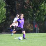 Heather Spaulding / Staff photo
Jonah Parsons kicking the ball downfield.