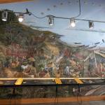 Contributed photo by the San Juan Island National Park Service
This American Camp Visitor Center mural created in collaboration with Coast Salish Tribes depicts the ancestral lifeways of San Juan Islands indigenous inhabitants of the Cattle Point Site.