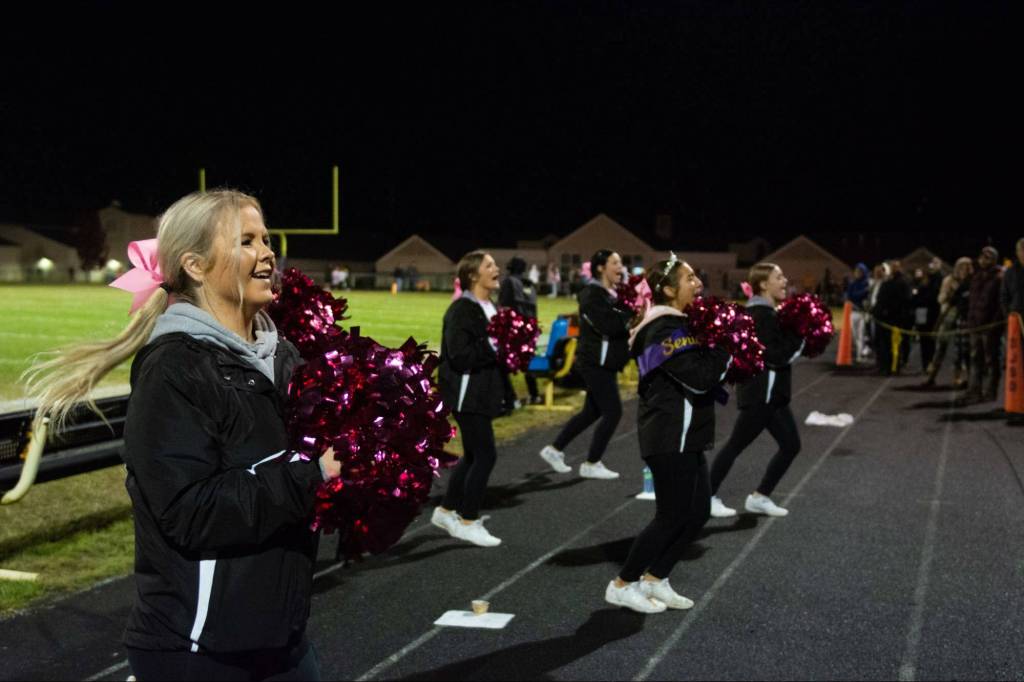 Contributed photo by Kathryn Wheeler
The cheerleaders keep up the spirit