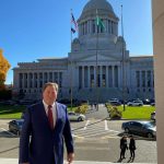 Contributed photo by San Juan County
Jamie Stephens visits the capital.