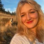 Myla with her dog Taco.