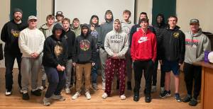 Contributed photo by the Friday Harbor Film Festival.
Coach Brandyn Pedersen, Jeffrey Volk, David Markham, Pierce Kleine, Jaxon Waldron, Drake Goodrich, Nathan Posenjak, Cyrus Rollins, Jasper Williamson, Jack Anderson, Jonah Parsons, Mason Clark, Mason Smith, Chris Gustafson, Mamadou Hoskins, Andrew Rezabek, Coach Brian Germaine