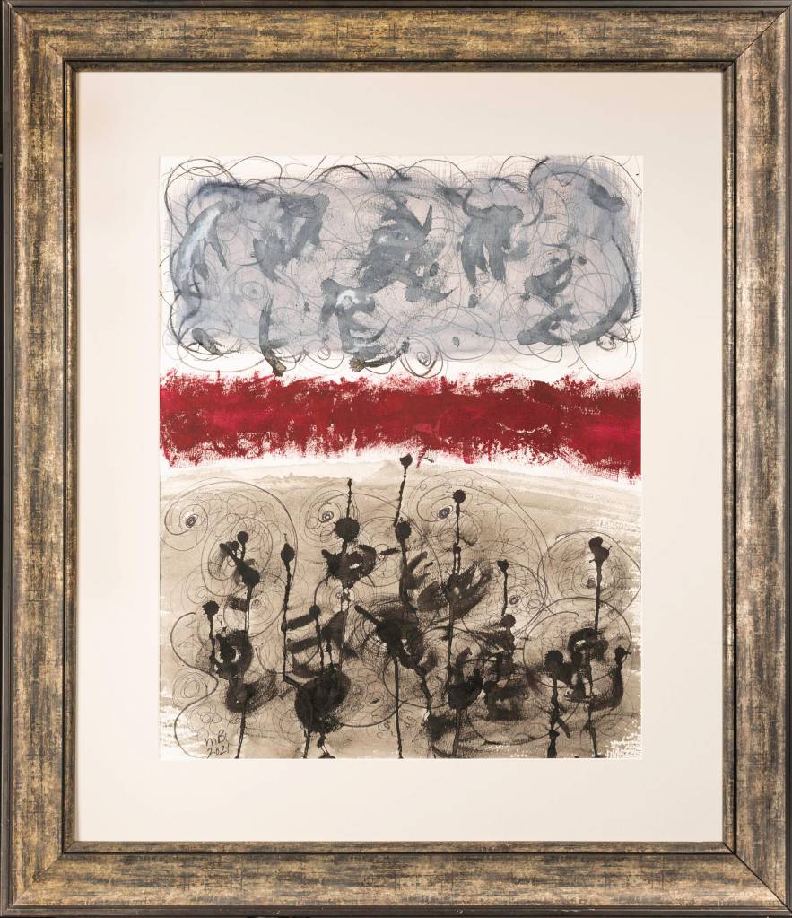 Contributed photo by SJIMA
Watercolor, Somewhat Ominous Earth and Sky by Mary Bruce