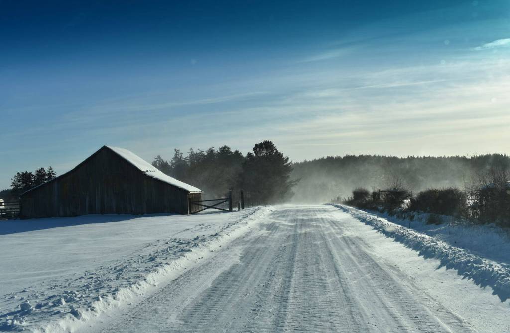 Kelley Balcomb-Bartok \ Staff photo
Blowing snow made for beautiful scenes and treacherous roads across the county.