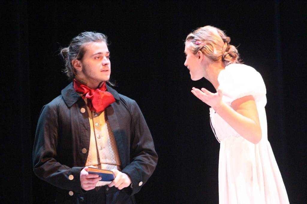 Heather Spaulding  Staff photo
Stephen Nicholson as Edward Ferrars and Fela Andrews as Marianne Dashwood