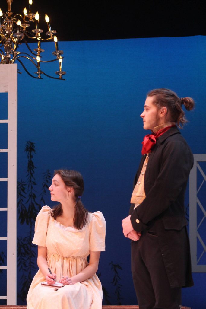 Heather Spaulding \ Staff photo
Shelby Mullin as Elinor Dashwood and Stephen Nicholson as Edward Ferrars