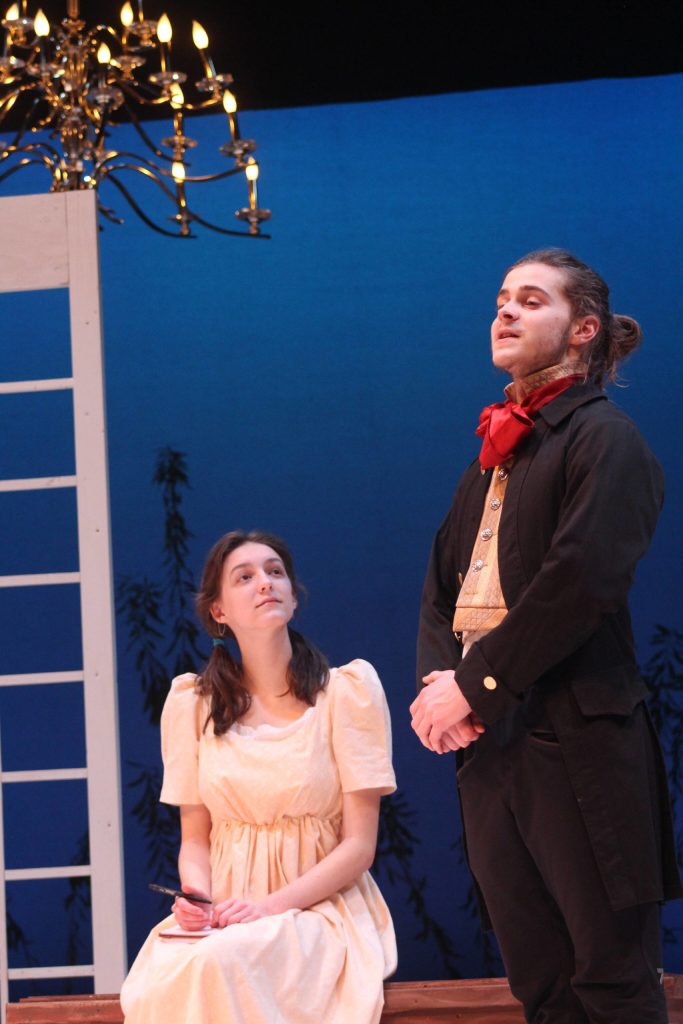 Heather Spaulding Staff photo
Shelby Mullin as Elinor Dashwood and Stephen Nicholson as Edward Ferrars