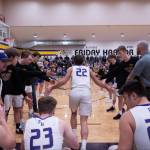 Contributed photo by Kathryn Wheeler
The boys enter the court as the game kicks off.