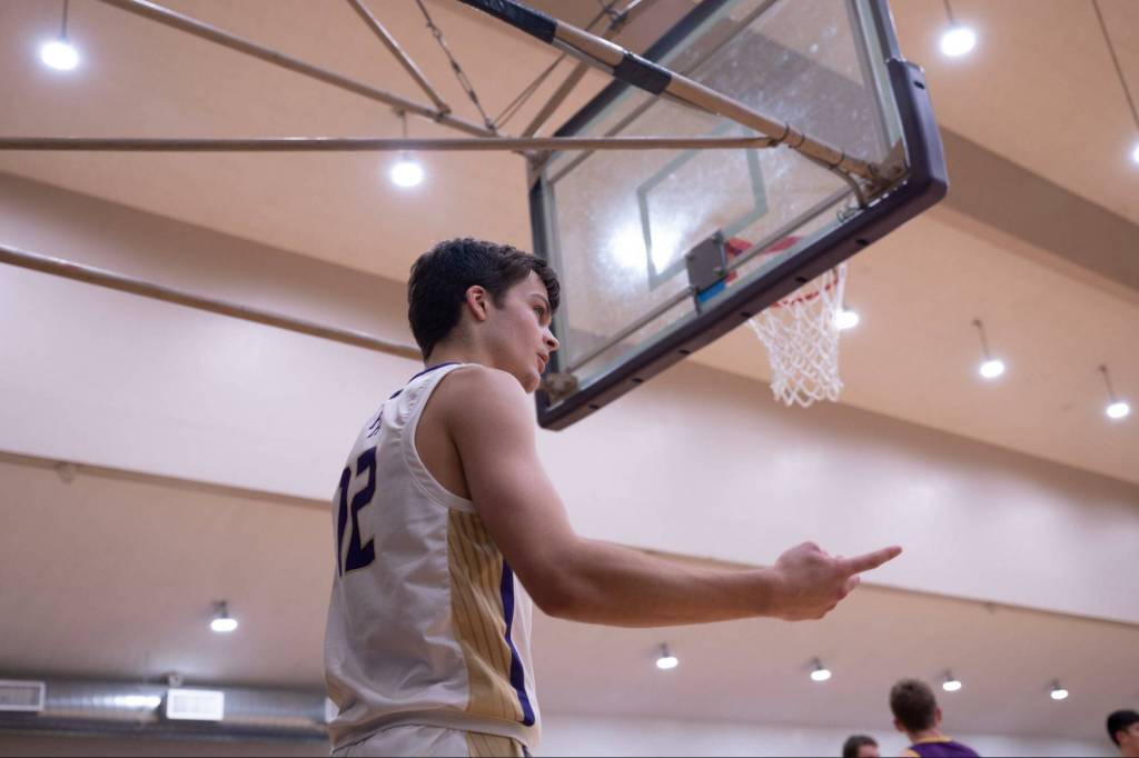 Contributed photo by Kathryn Wheeler
Jack Anderson signals to his teammates.
