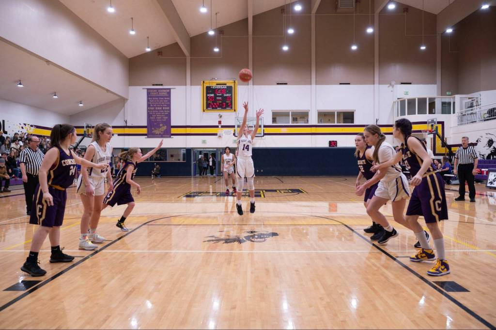 Contributed photo by Kathryn Wheeler
McKenna Clark takes a shot from the foul line.