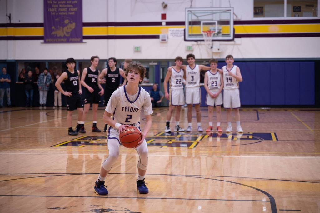 Contributed photo by Kathryn Wheeler
Jaxson Waldron takes a shot.