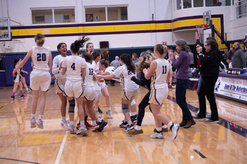 Contributed photo by Kathryn Wheeler
Wolverines girls team celebrate the win.