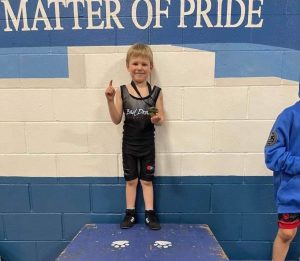 Contributed photo by Travis Berwald. Contributed photo by Travis Berwald. Killian Heckele shows off his medal.