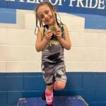 Contributed photo by Travis Berwald
Amelia Berwald with her medal.
Contributed photo by Travis Berwald.
Amelia Berwald with her medal.