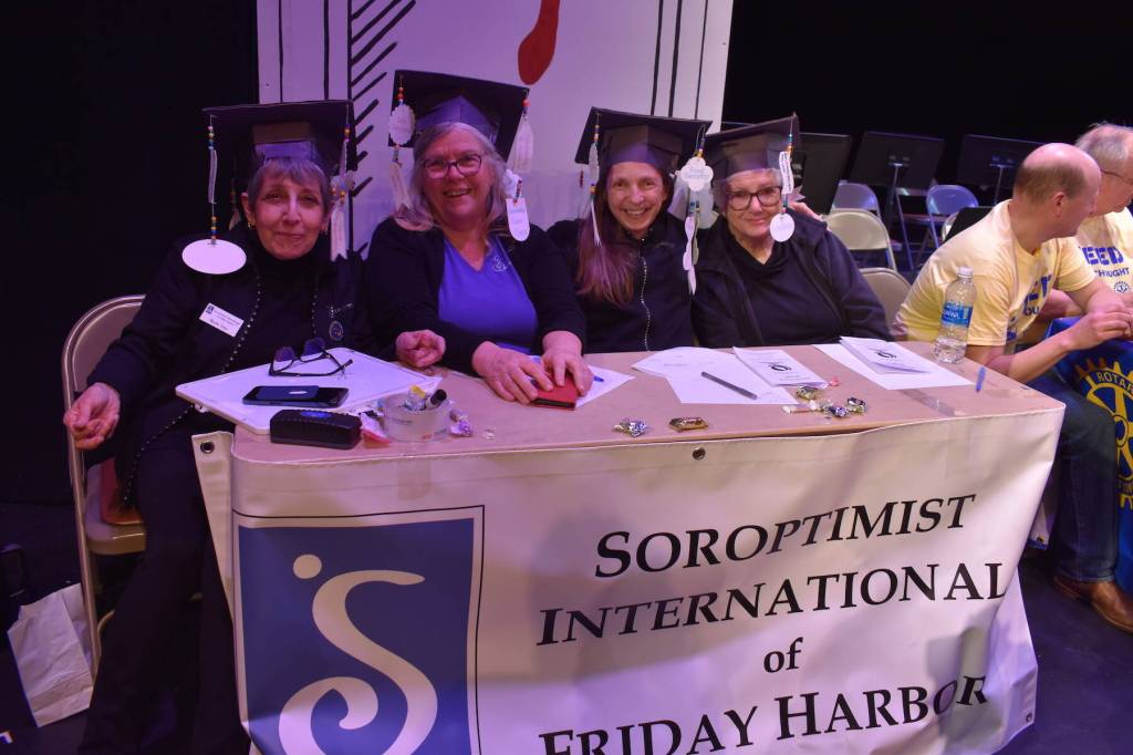 Kelley Balcomb-Bartok \ Staff photo
The San Juan Public Schools Foundations 28th annual Knowledge Bowl Soroptimist team members include (l-r) Becki Day, Nancy Devaux, Heather Spaulding, and Laura Jo Severson.