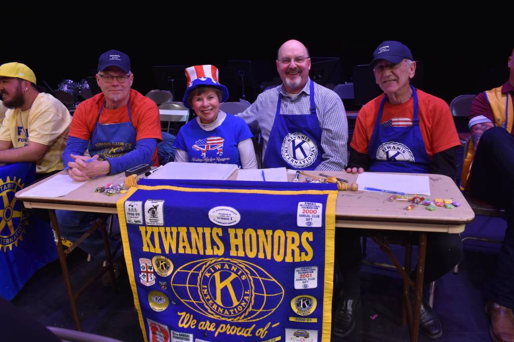 Kelley Balcomb-Bartok \ Staff photo
The San Juan Public Schools Foundations 28th annual Knowledge Bowl Kiwanis Club team members include (l-r) Ron Heeron, Nancy Fusare, Doug Popham, and John Madden.