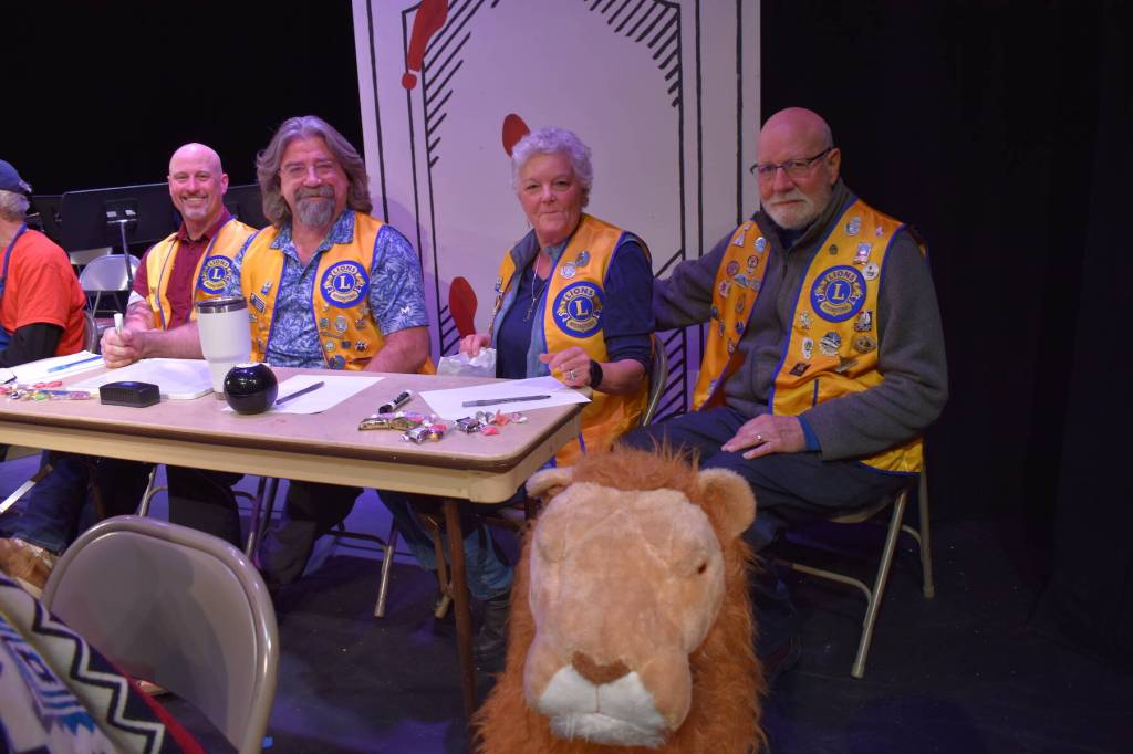 Kelley Balcomb-Bartok \ Staff photo
The San Juan Public Schools Foundations 28th annual Knowledge Bowl Lions Club team members include (l-r) Eric peter, Bruce Martin, Kim Galton, and Bruce Galton.