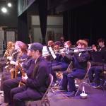 Kelley Balcomb-Bartok \ Staff photo
The Friday Harbor High School Jazz Band performs prior to the start of the San Juan Public Schools Foundations 28th annual Knowledge Bowl.