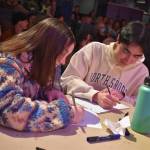 Kelley Balcomb-Bartok \ Staff photo
Knowledge Bowl scorekeepers add the points up during the San Juan Public Schools Foundations 28th annual Knowledge Bowl.