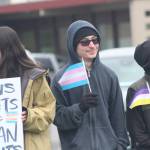 Heather Spaulding \ Staff photo
Lucy Marinkovitch, left, with fellow Trans community supporters.