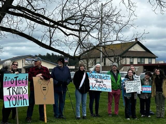 Heather Spaulding  Staff photo
Showing support for the trans community.