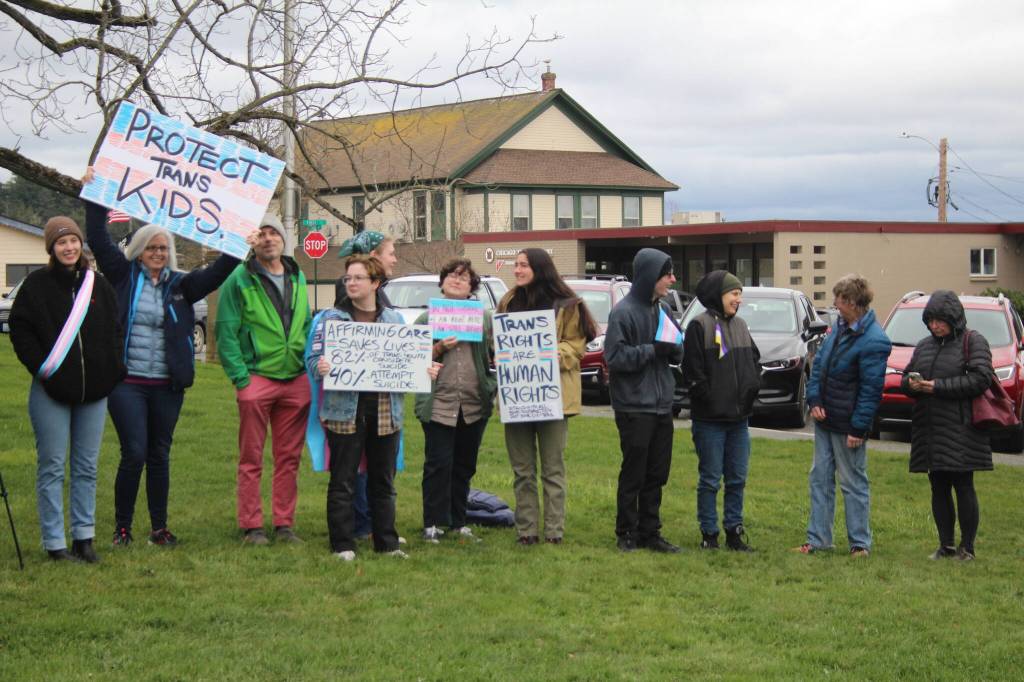 Heather Spaulding  Staff photo
Showing support for the trans community.