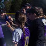 Aiden Haines / Staff photo
Huddle between innings