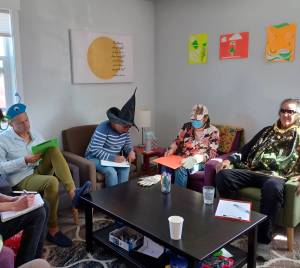 Contributed photo
Journaling at Recovery Cafe