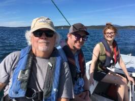 Contributed photo
Roy, Micheal, and Natalie on S/V Odin
