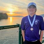 Contributed photo
Jack Hess returning home with his medal.