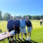 Contributed photo
Golf teammates PJ Nixon, Finn Graham, Sam Herda and PGA Teaching Professional Marcus King announced the winners.