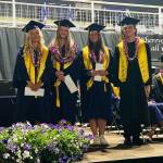 Contributed photo
2023 San Juan Golf and Tennis Foundation Scholarship winners Isabella VanderYacht (Girls Tennis), Elisabeth Furber (Girls Tennis), Eleanor Rollins (Girls Tennis), and Cody Balcomb-Bartok (Boys Golf and Boys Tennis).