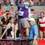 Contributed photo by Ken Clark
Lewis Haws celebrating his win.