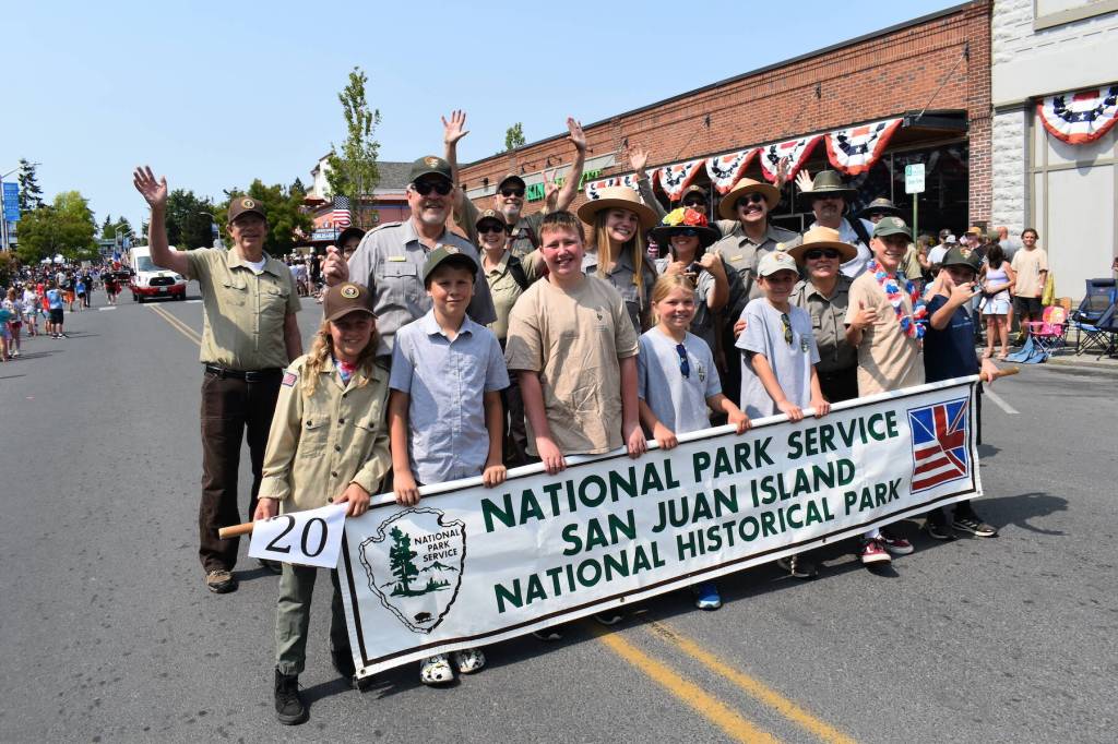 Kelley Balcomb-Bartok staff photo
Staff and volunteers with the National Park Service displayed their passion for the National Parks during the 2023 Friday Harbor Fourth of July parade.