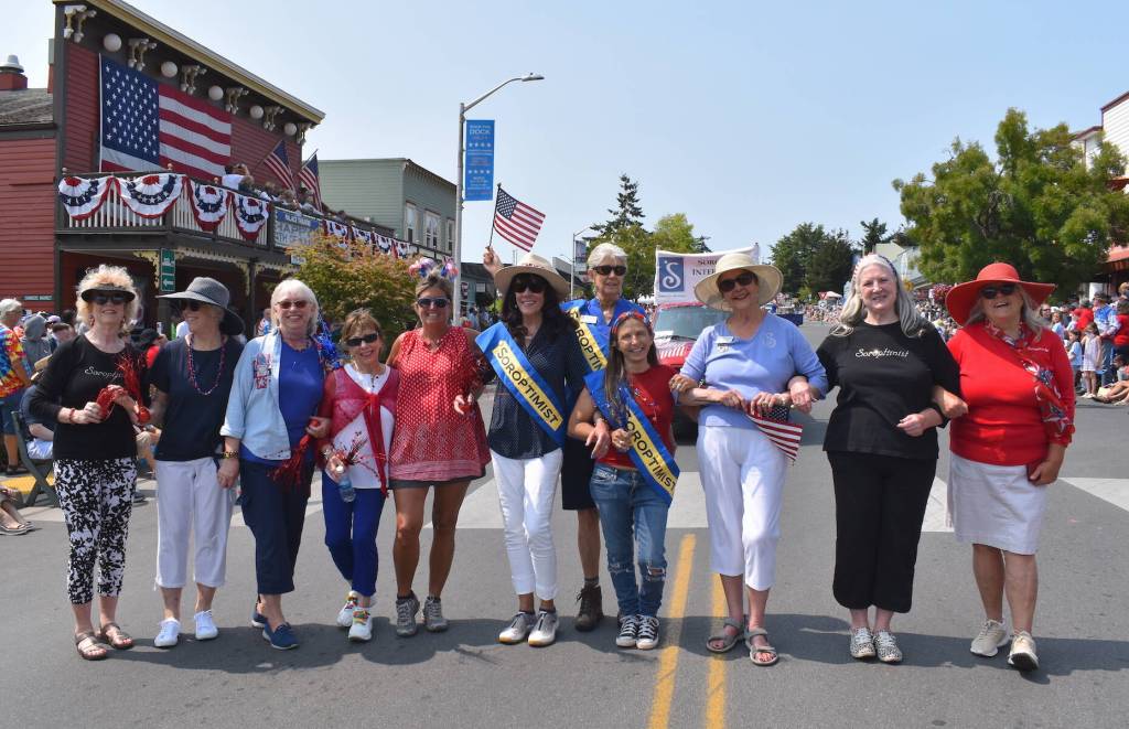 Kelley Balcomb-Bartok staff photo
Members of the Soroptimist Club of San Juan Island Marching Forward Together during the 2023 Friday Harbor Fourth of July parade.