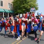Kelley Balcomb-Bartok staff photo
A large group of Wonder Women with Boo Boos Boxing showed their strength and physical fitness during the 2023 Friday Harbor Fourth of July parade.