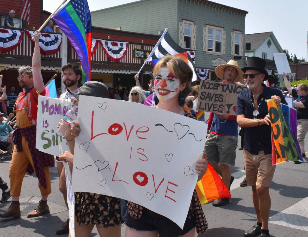 Kelley Balcomb-Bartok staff photo
Love is Love at the 2023 Friday Harbor Fourth of July parade.